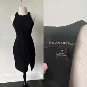 Banana Republic Black Mini Bodycon Dress